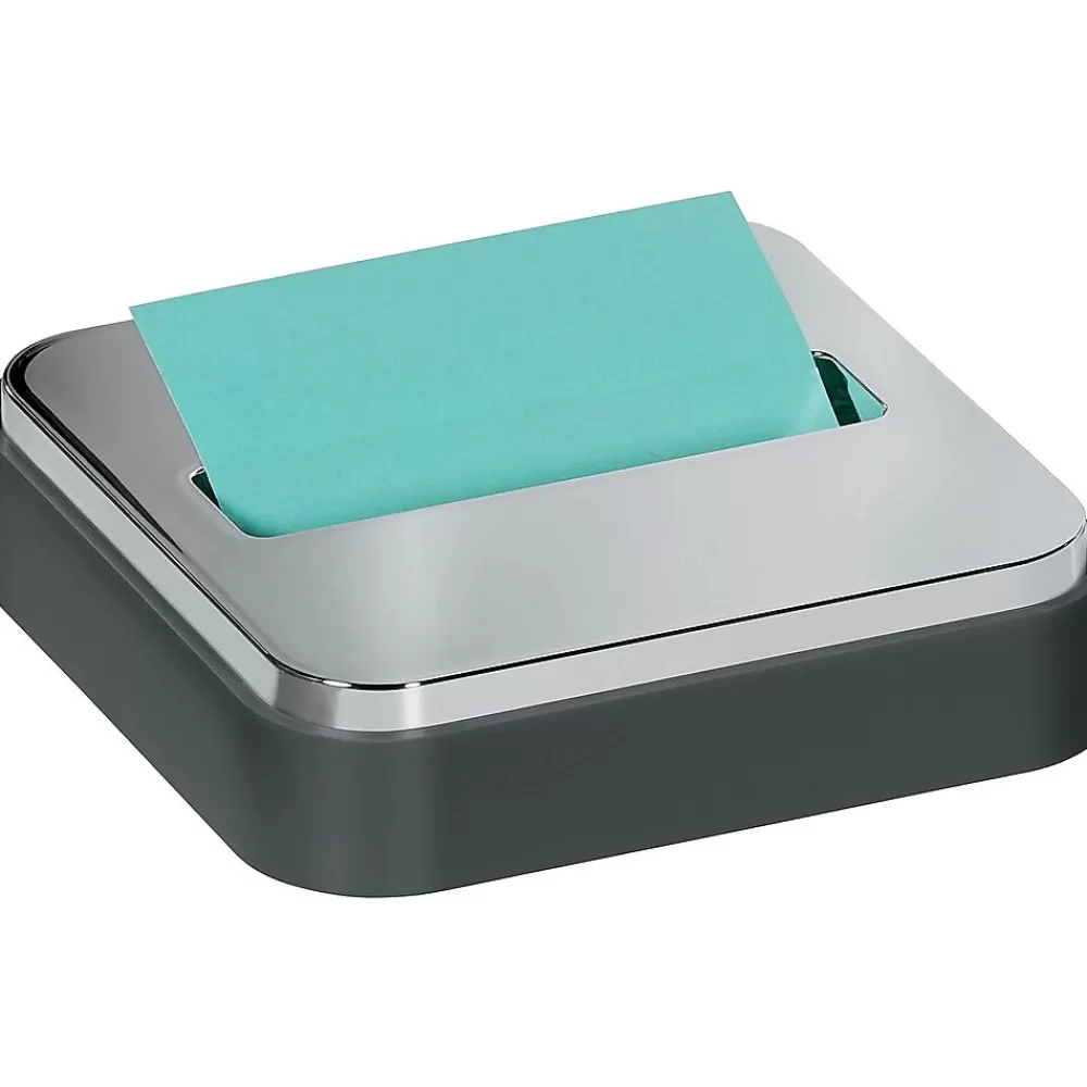 Post-it ® Pop-up Notes Dispenser for 3" x 3" notes, Black with Steel Top (STL-330-B) Cheap