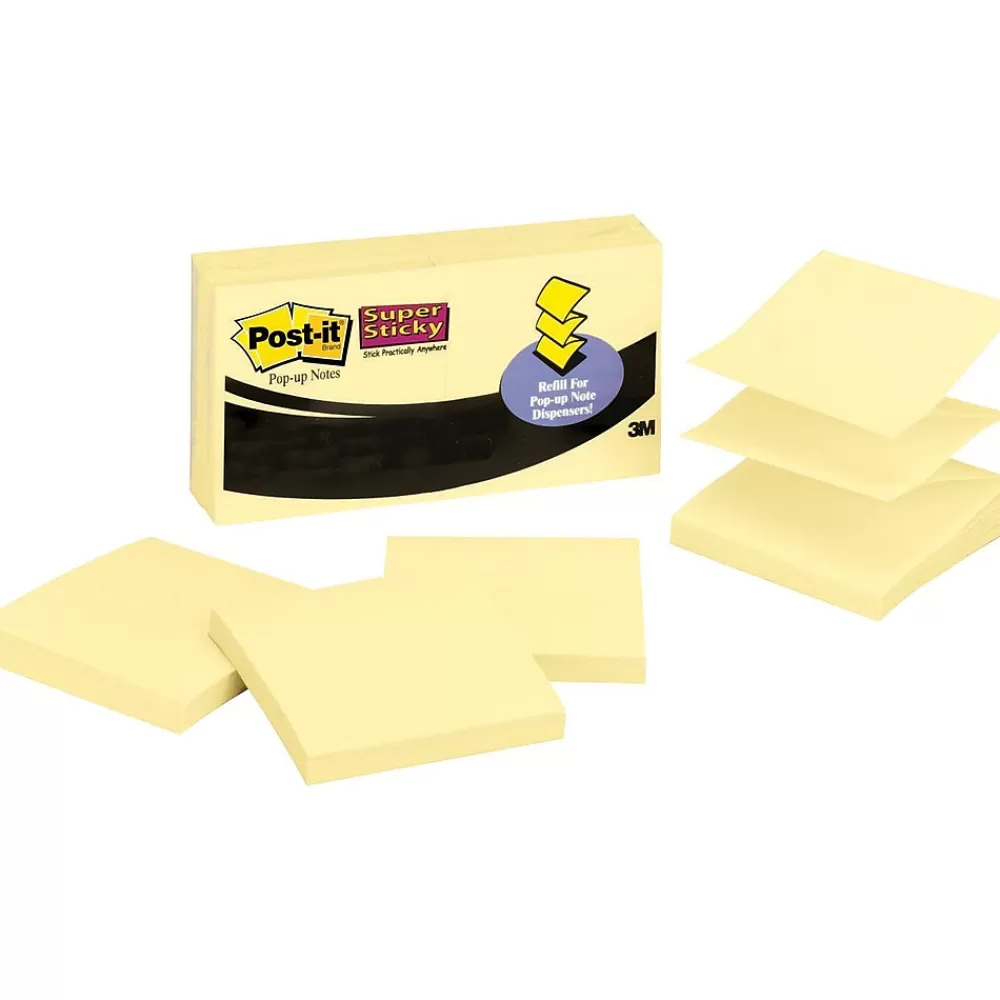 Post-it ® Super Sticky Refill Pop-up Notes, Canary Yellow, 2" x 2", 20/Pk Best Sale