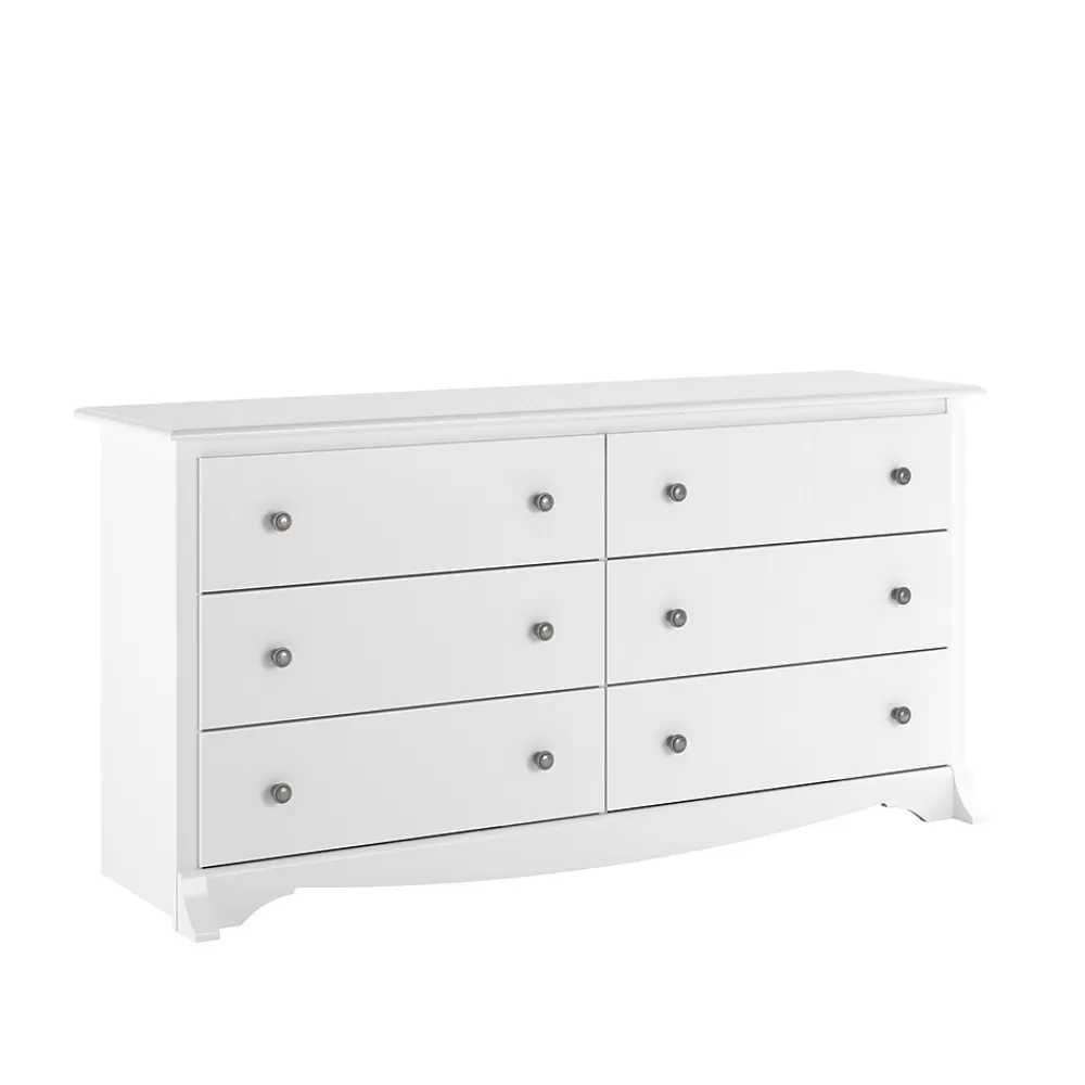 Prepac 29" Monterey 6 Drawer Dresser, White (WDC-6330-K) Hot