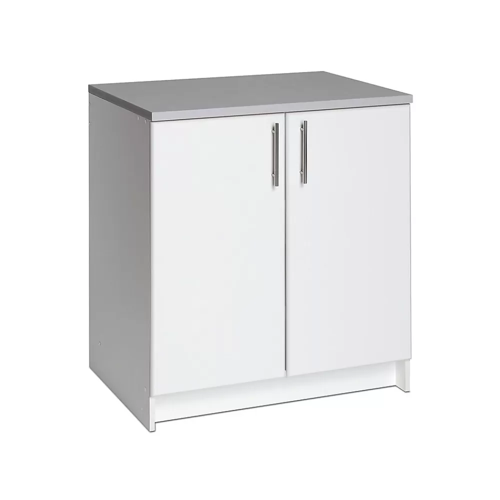 Prepac Elite 36" Composite Storage Cabinet with 1 Shelf, White (WEB-3236) Store