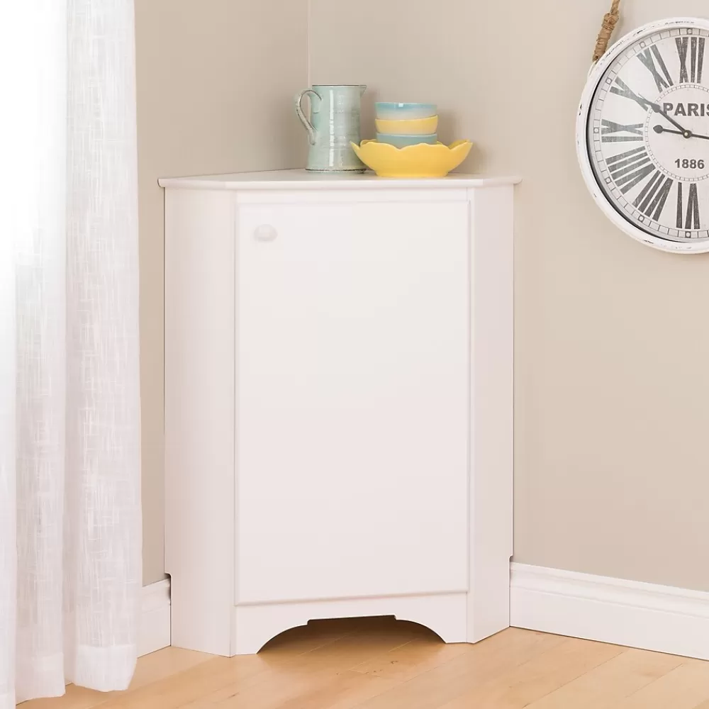 Prepac Elite White Corner Storage Cabinet (WSCC-0603-1) New