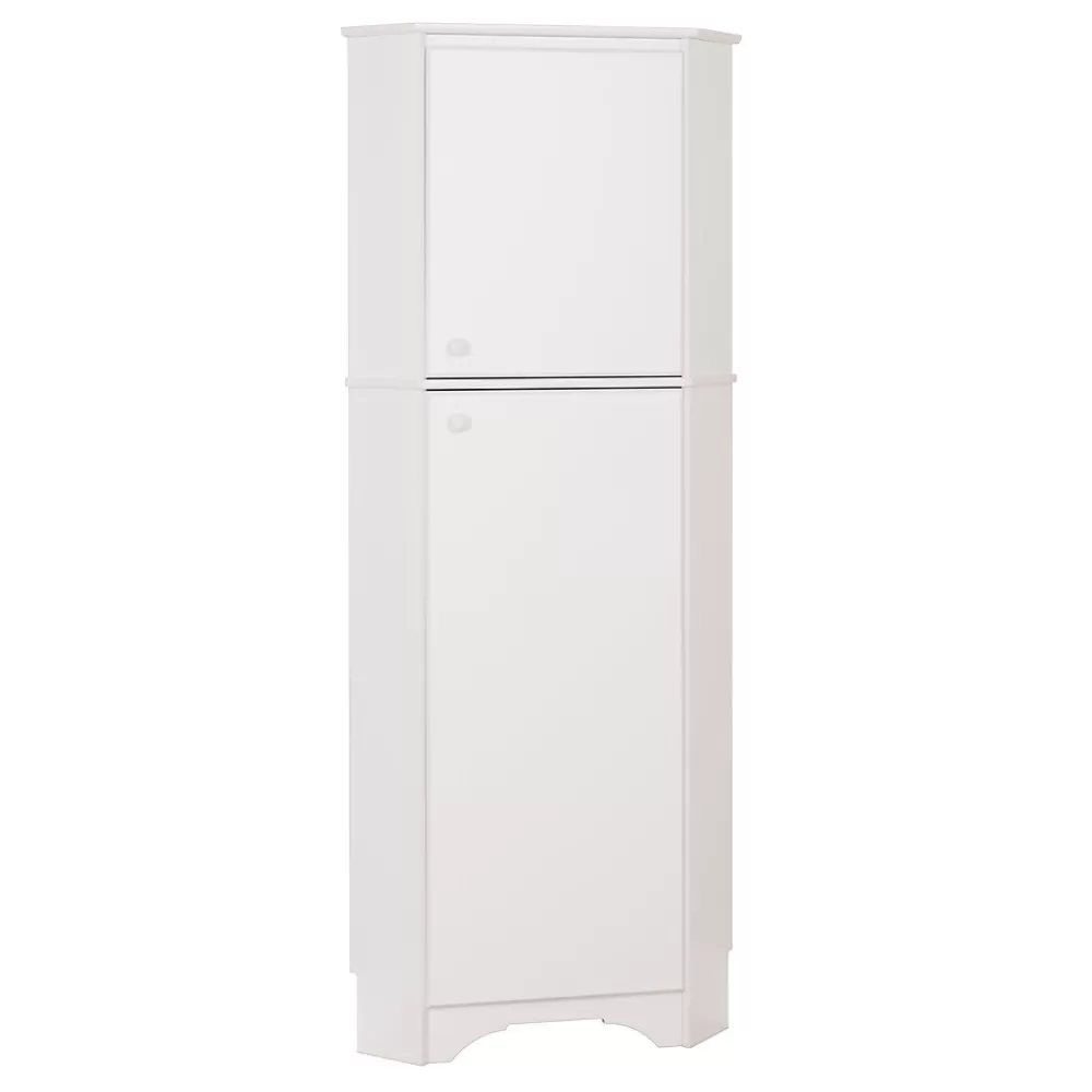 Prepac Elite White Tall 2-Door Corner Storage Cabinet (WSCC-0605-1) Discount