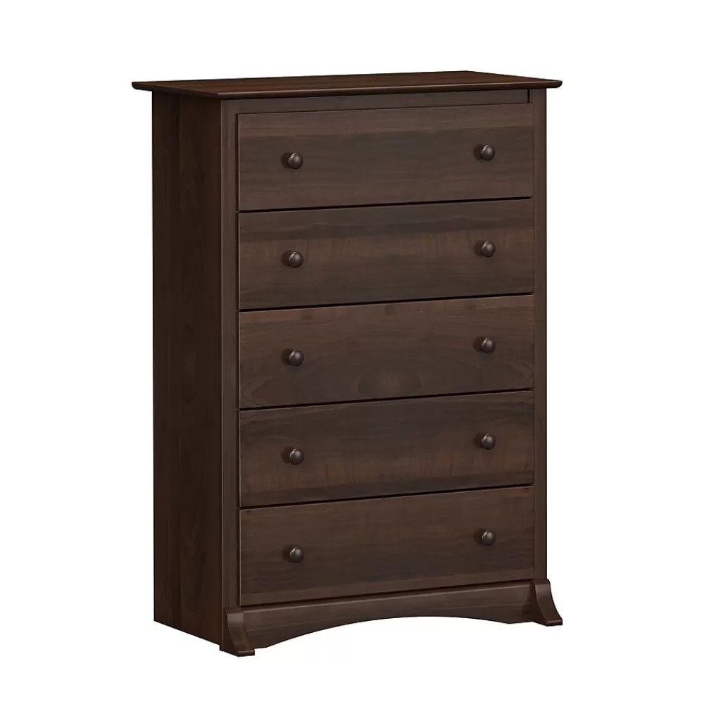 Prepac Fremont 44.75" 5-Drawer Chest, Espresso (EDC-3345-K) Online