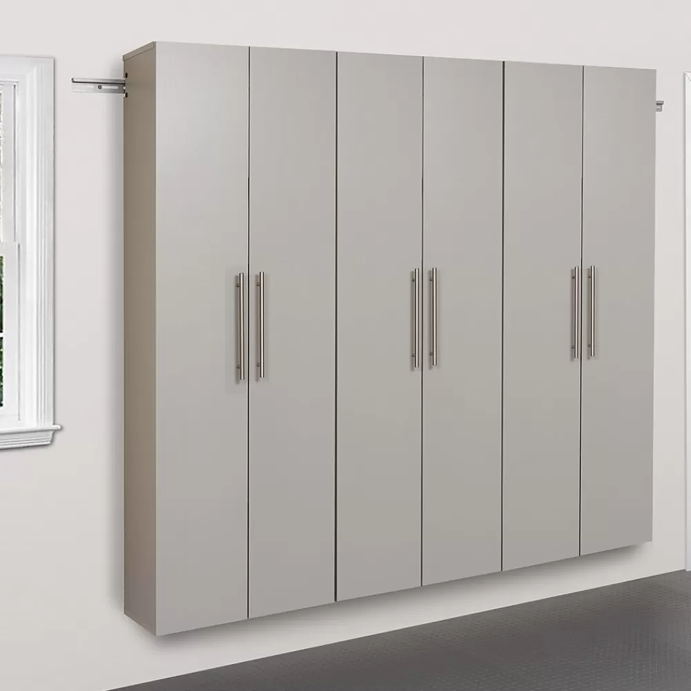 Prepac ™ HangUps 72" Laminate 3 Piece Storage Cabinet Set C, Light Gray Best Sale