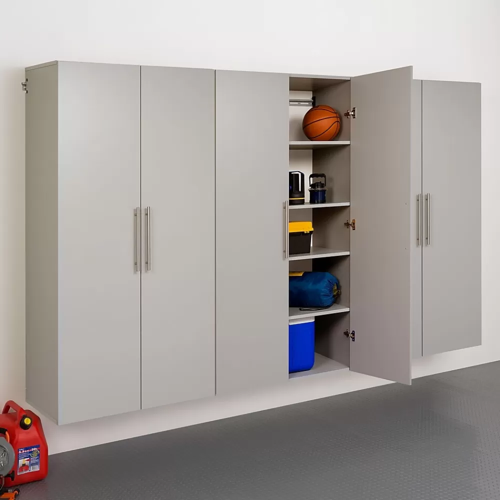 Prepac ™ HangUps 108" Laminate 3 Piece Storage Cabinet Set E, Light Gray Best Sale