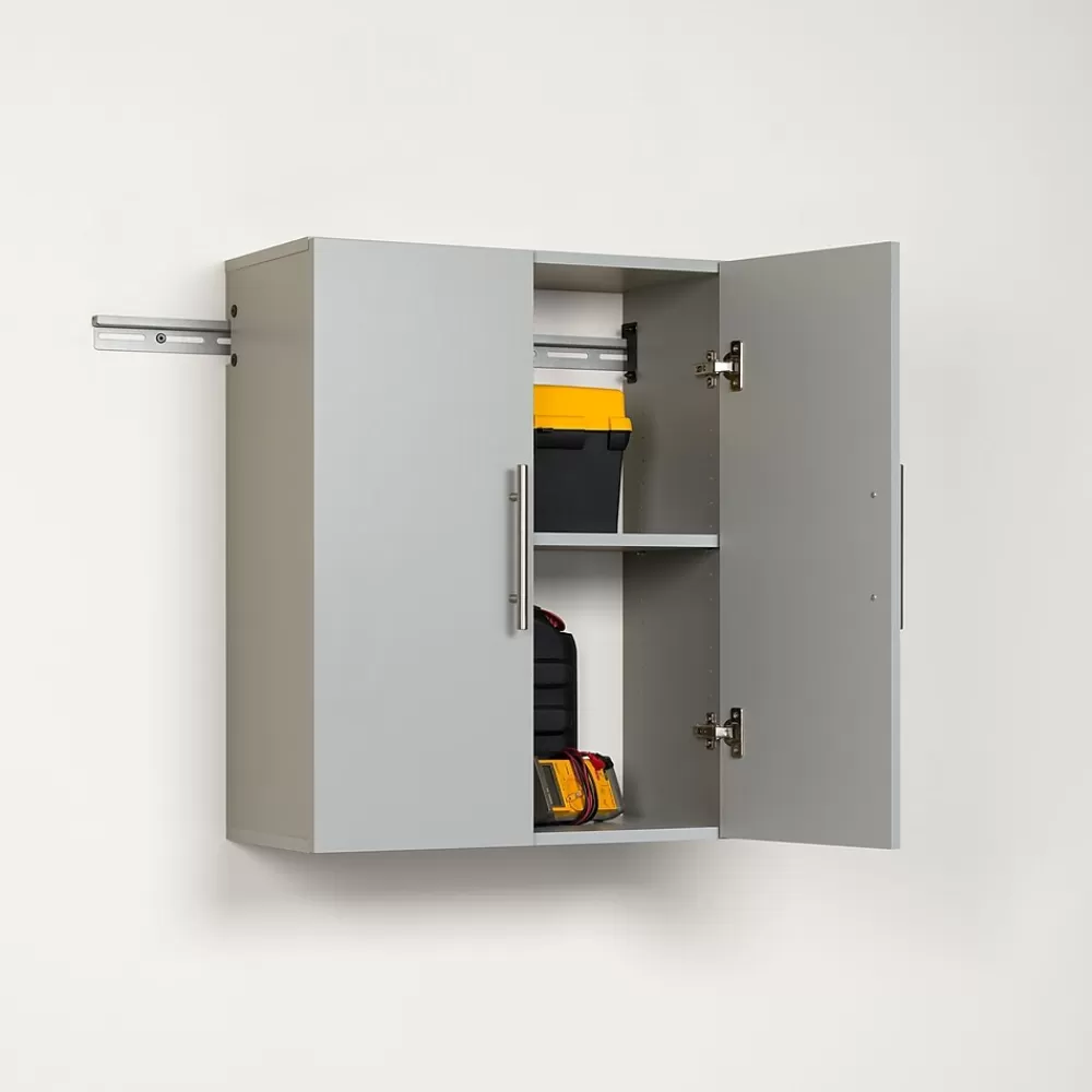 Prepac ™ HangUps 24" Laminate Upper Storage Cabinet, Light Gray (GSUW-0706-1) Fashion