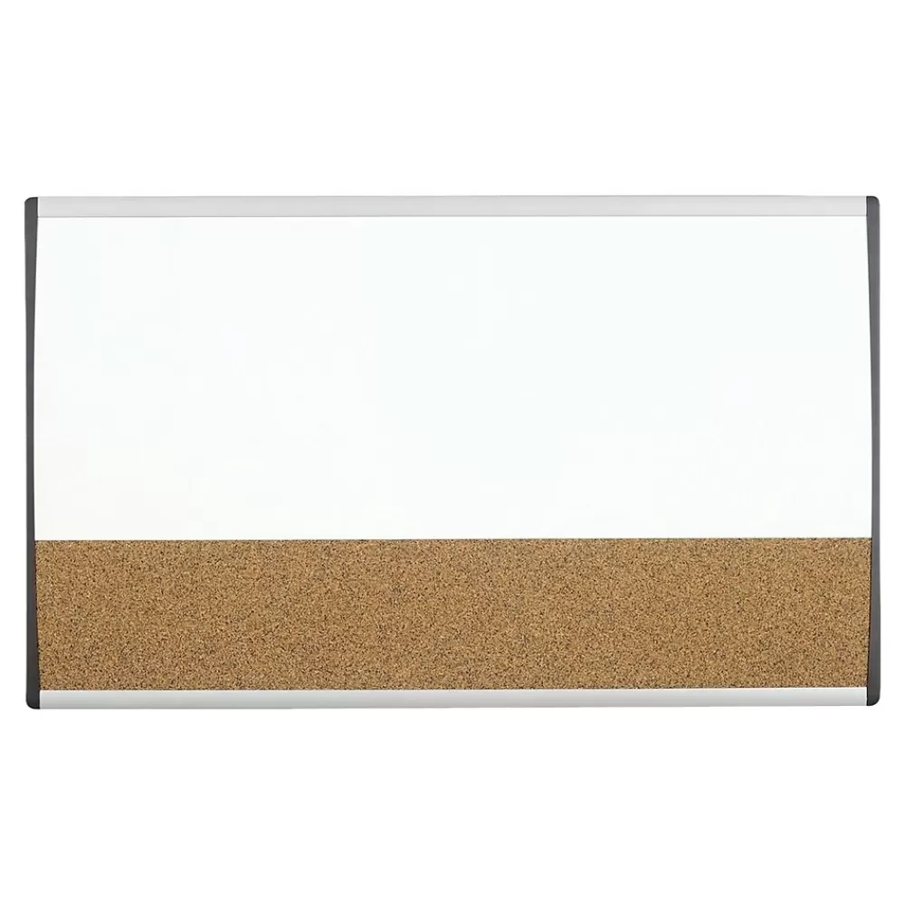Quartet Arc Cubicle Cork & Dry Erase Whiteboard, Aluminum Frame, 2.5' x 1.5' (ARCCB3018) Outlet