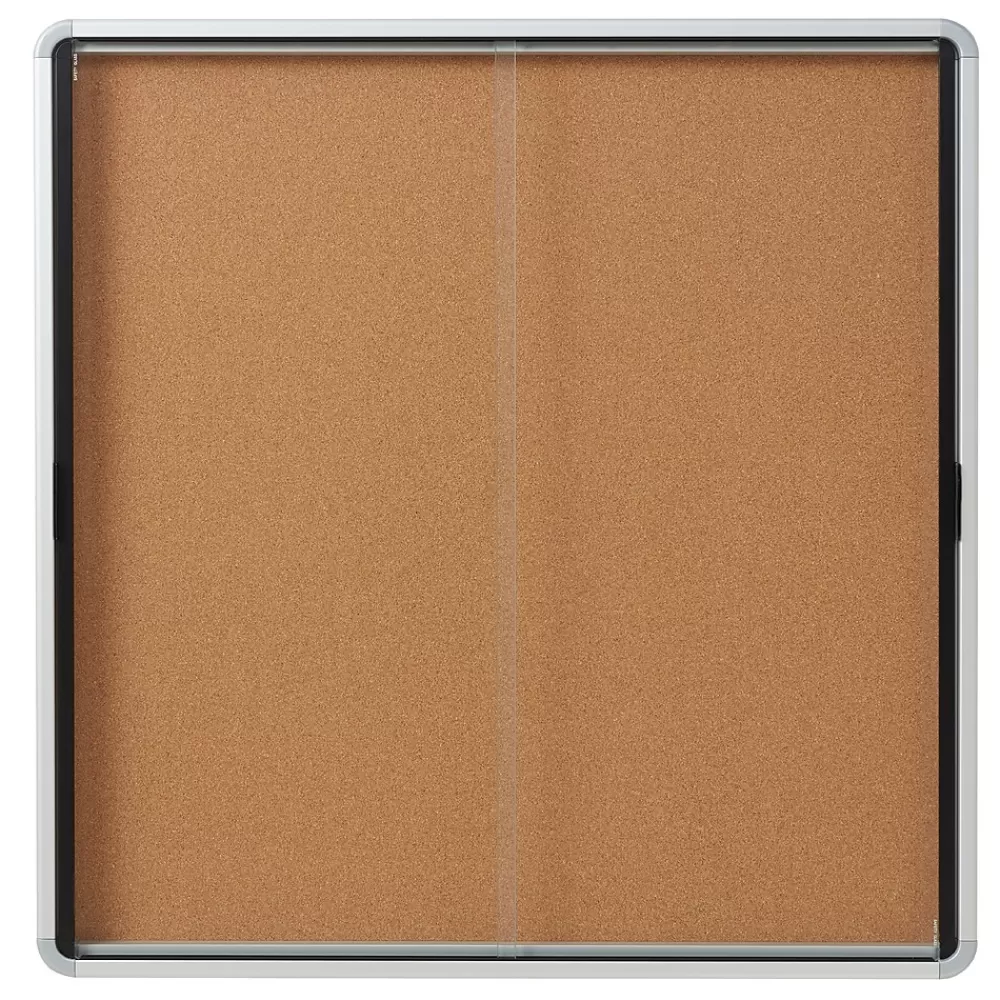Quartet Cork Bulletin Board, Aluminum Frame, 5' x 3' (EISC3956) Cheap