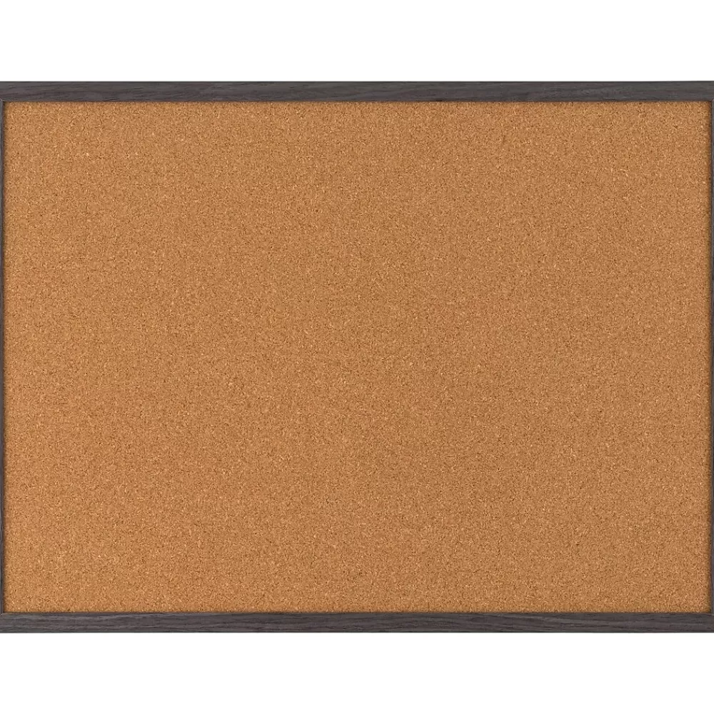 Quartet Cork Bulletin Board, Gray Frame, 2' x 1.5' (Q192317W00-STPR) Best