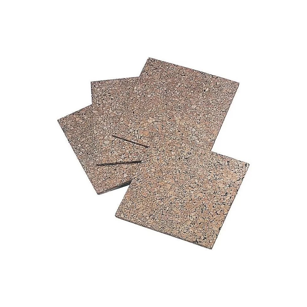 Quartet Cork Bulletin Boards, Frameless, 1'H x 1'W (102) Best Sale