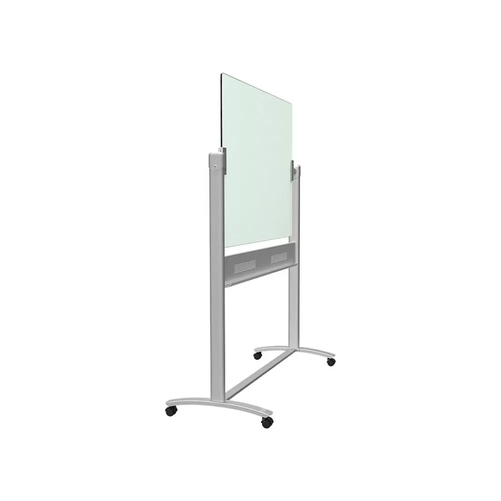 Quartet Infinity Magnetic Glass Dry-Erase Mobile Presentation Whiteboard Easel, Silver Base, 3' x 4' (ECM43G) Hot