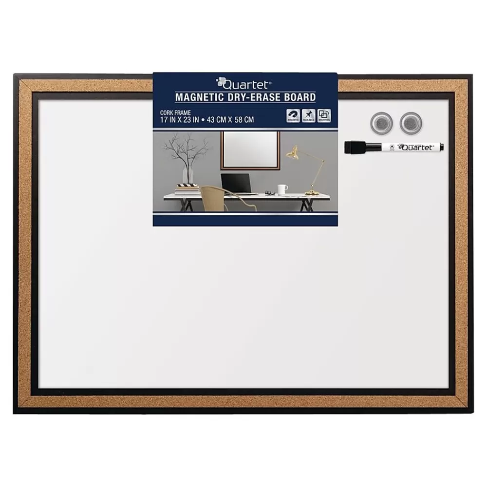 Quartet Magnetic Painted Steel Dry-Erase Whiteboard, Particle Board Frame, 17" x 23" (13765) Cheap
