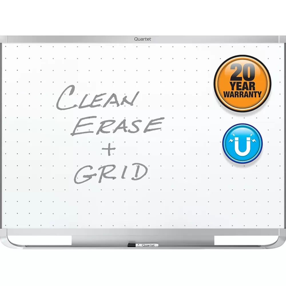 Quartet Prestige 2 Total Erase Dry-Erase Whiteboard, Aluminum Frame, 8' x 4' (TEM548A) Online