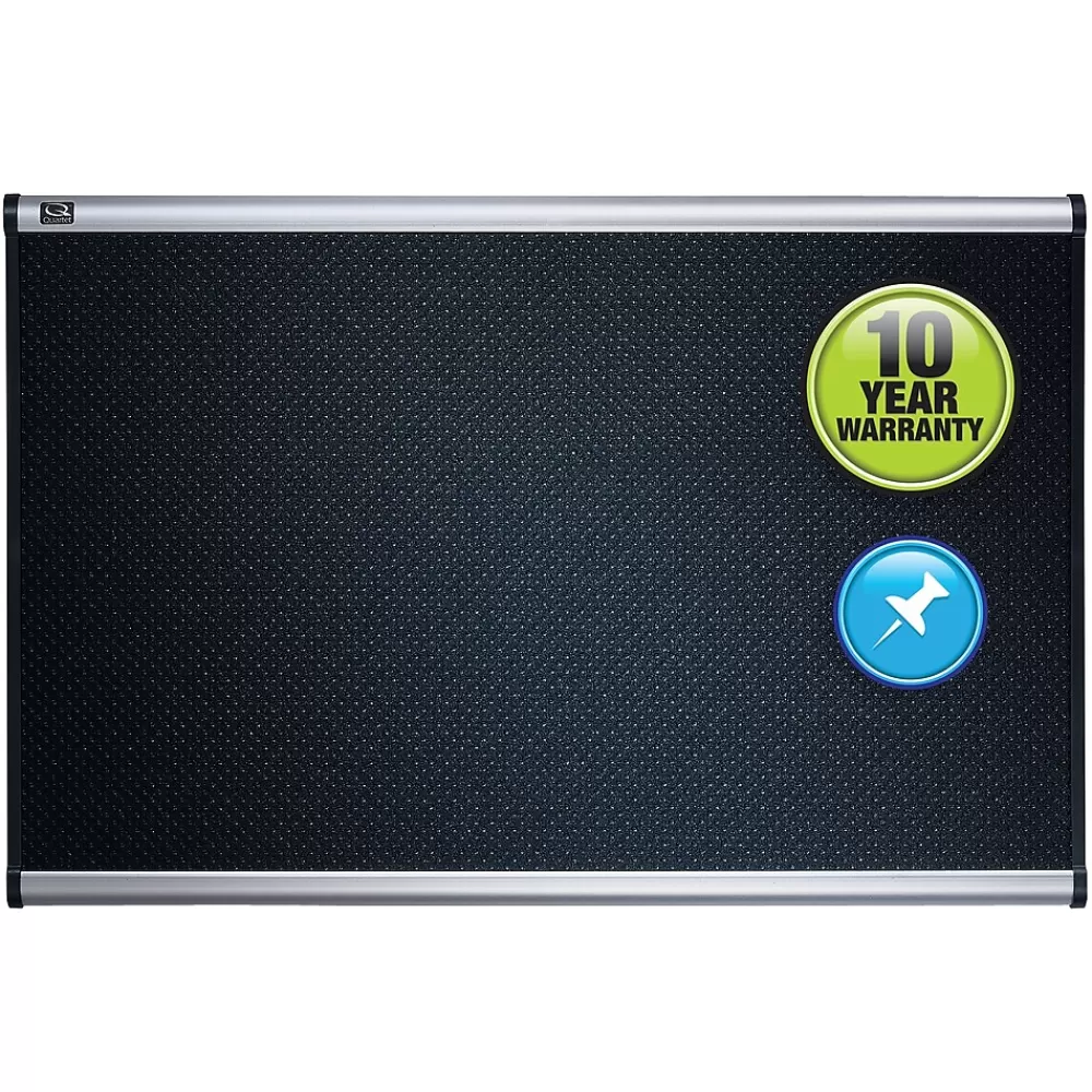 Quartet Prestige Foam Bulletin Board, Aluminum Frame, 4'H x 6'W (B347A) Clearance