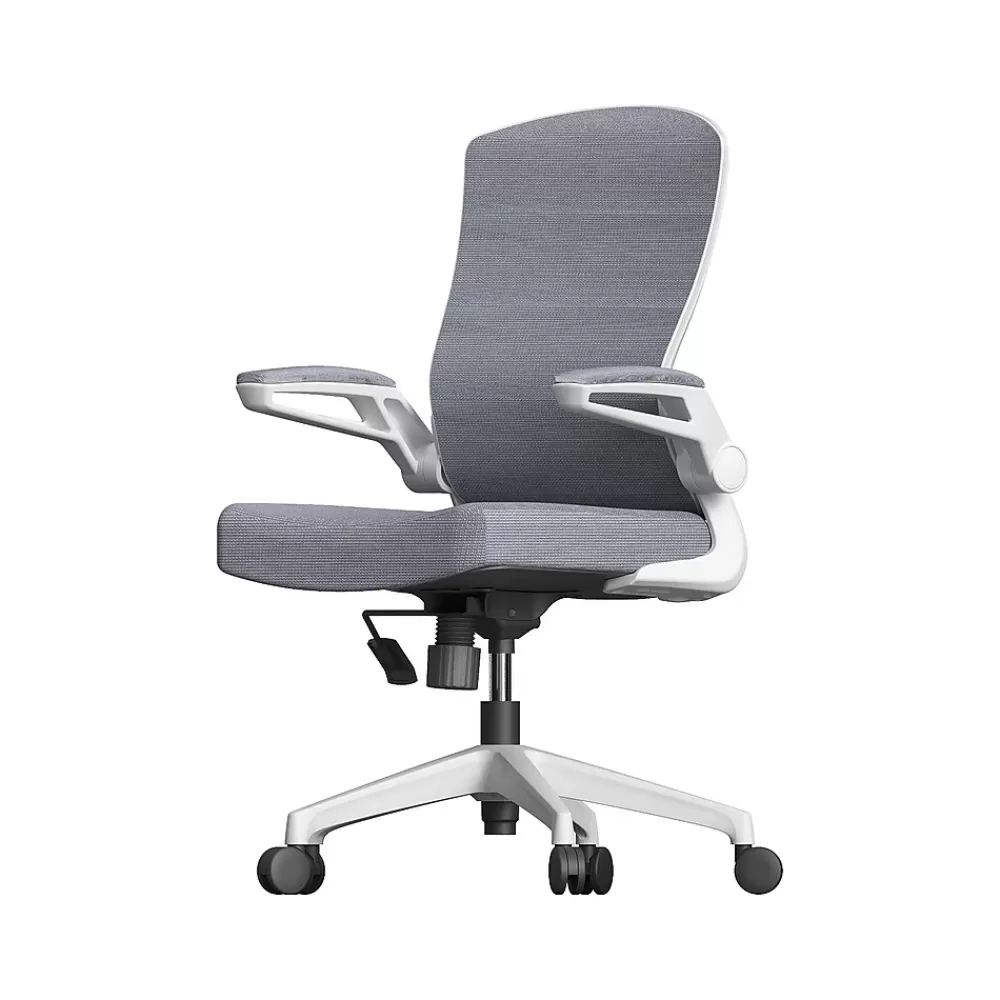 RAYNOR GROUP ION Fabric Task Chair, Gray/White (ION-WH-GRY) Best Sale