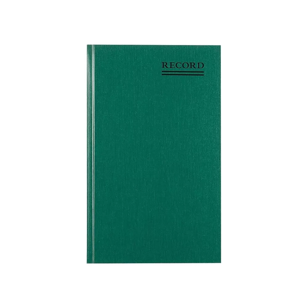 National Brand Rediform Emerald Series Record Book, 7.25"W x 12.25"H, Green, 150 Sheets/Book (56131) Sale