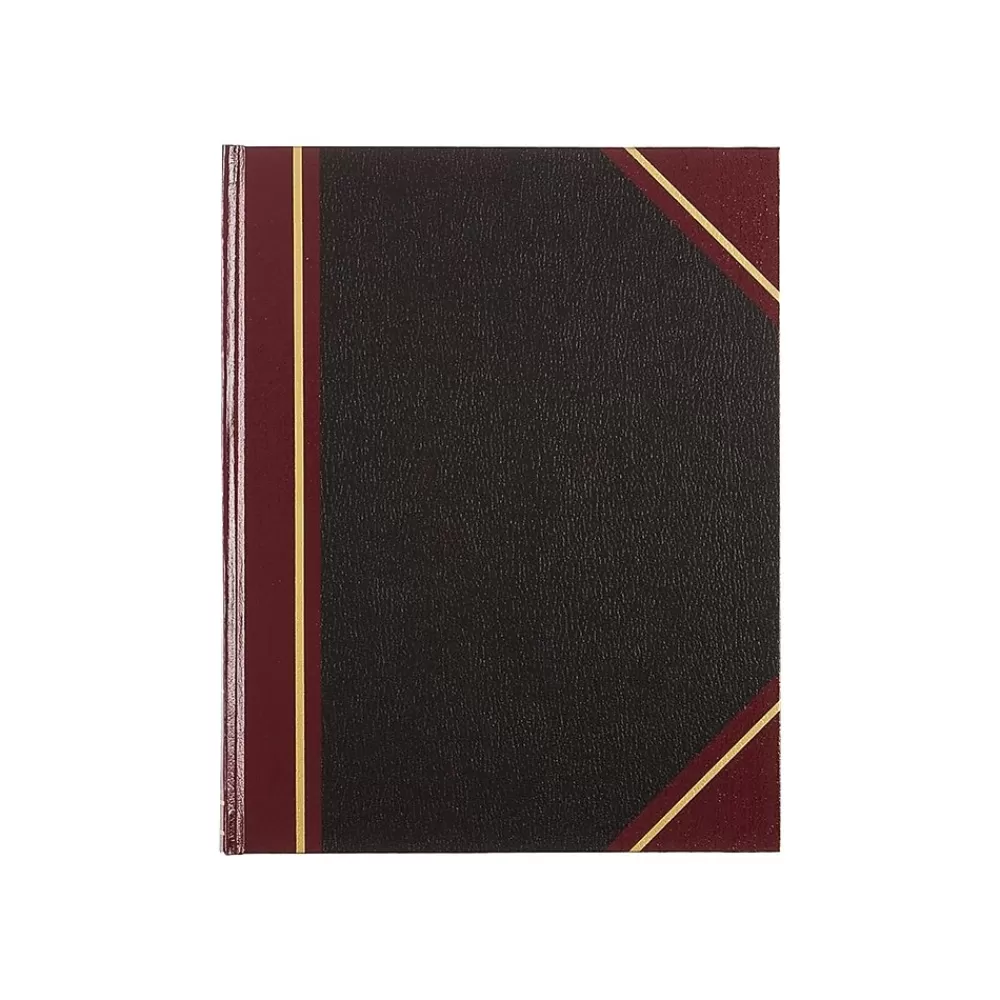 National Brand Rediform Texhide Record Book, 7 7/8" x 10", Black, 75 Sheets/Book (56211) Clearance