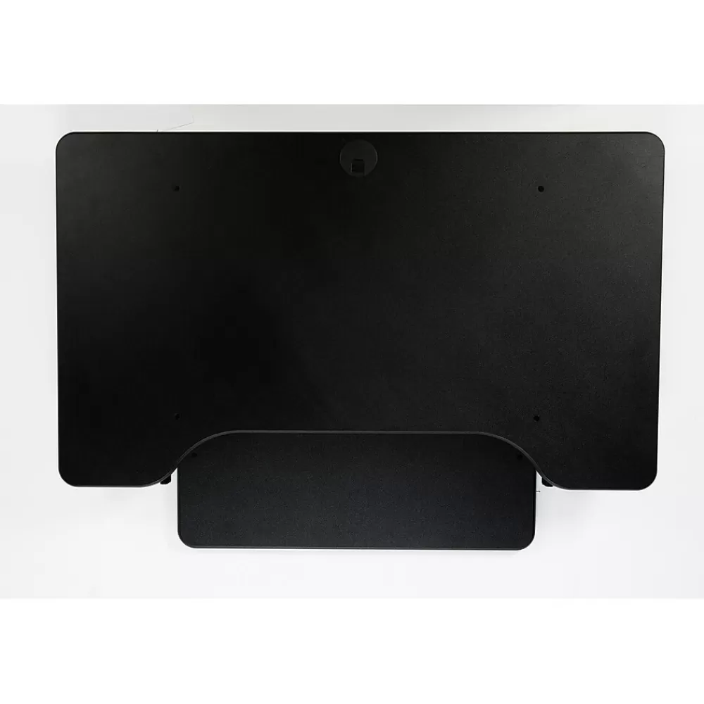 Rocelco 32"W Manual Adjustable Standing Desk Converter, Black (R EADRB2) Clearance