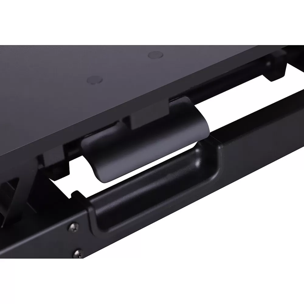 Rocelco 32"W Manual Adjustable Standing Desk Converter, Black (R VADRB) Flash Sale