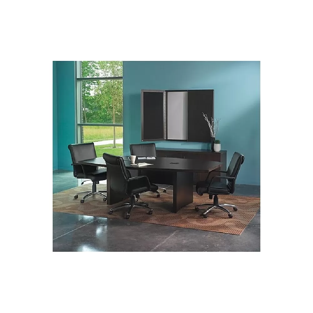 Safco Aberdeen 96"W Boat-Shaped Table, Mocha (ACTB8LDC) Best Sale