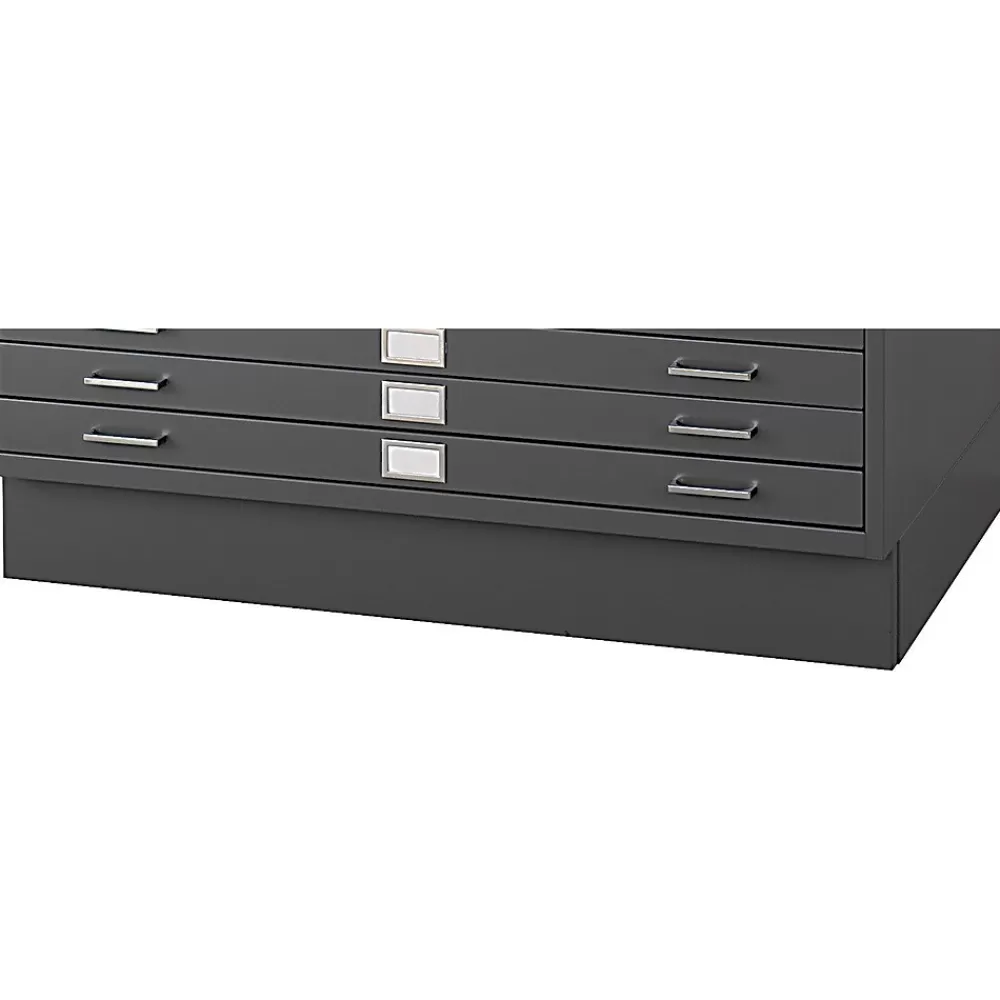 Safco Closed Base Flat File Cabinet, Black (4997BLR) Store