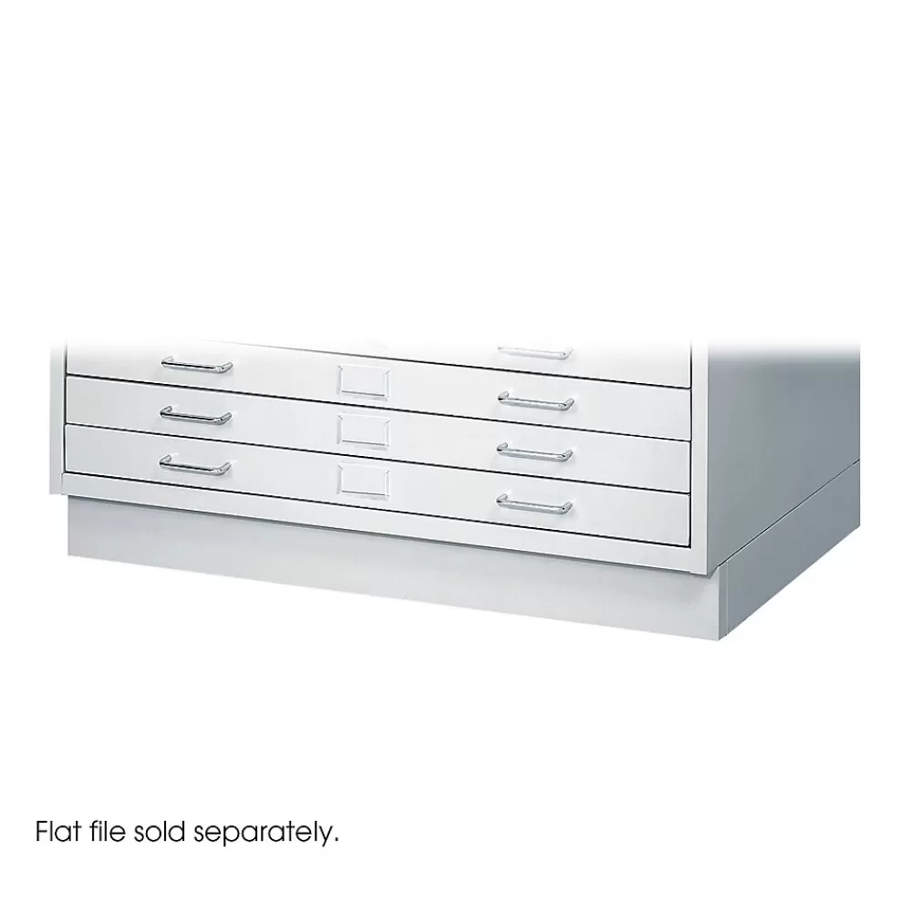 Safco Closed Base for 5-Drawer Steel Flat File, Light Gray, Letter (4970LG) Cheap