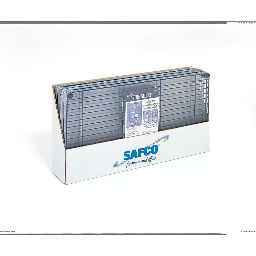 Safco Commercial Extra 2-Shelf Metal Shelf, 48", Black (5242BL) Sale