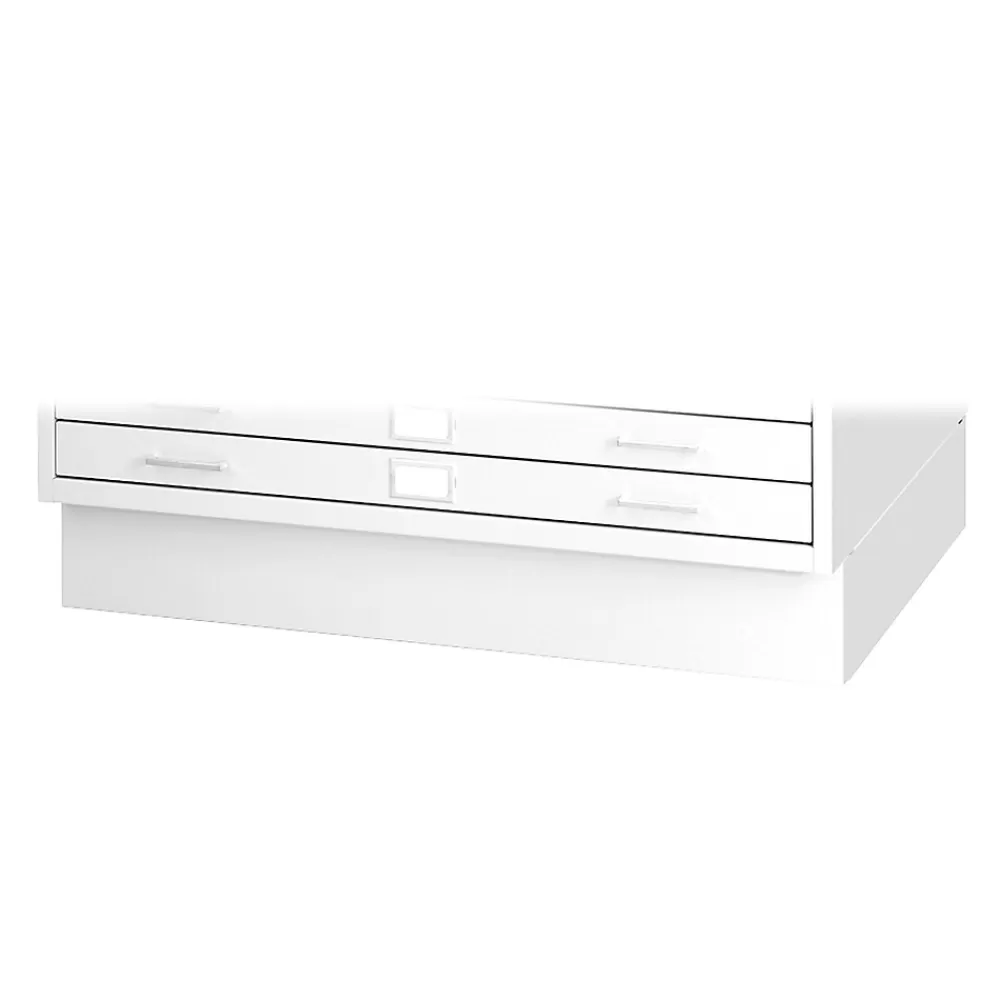 Safco 2-Drawer Flat File Cabinet, Not Assembled, Specialty, White (4999WHR) Clearance