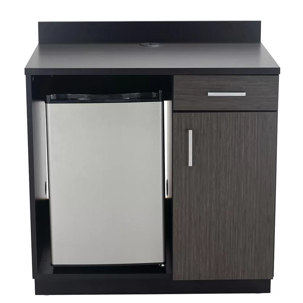 Safco 36"H Modular Break Room Appliance Base Cabinet, Asian Night/Black (1705AN) Clearance