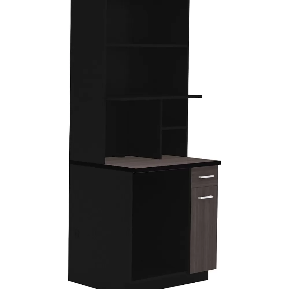 Safco 48"H Modular Break Room Appliance Hutch, Asian Night/Black (1706AN) Discount