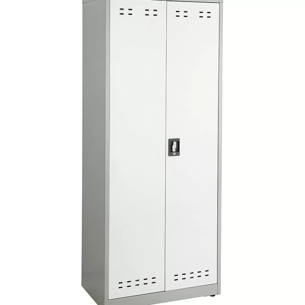 Safco 72"H Steel Storage Cabinet, Gray Shop