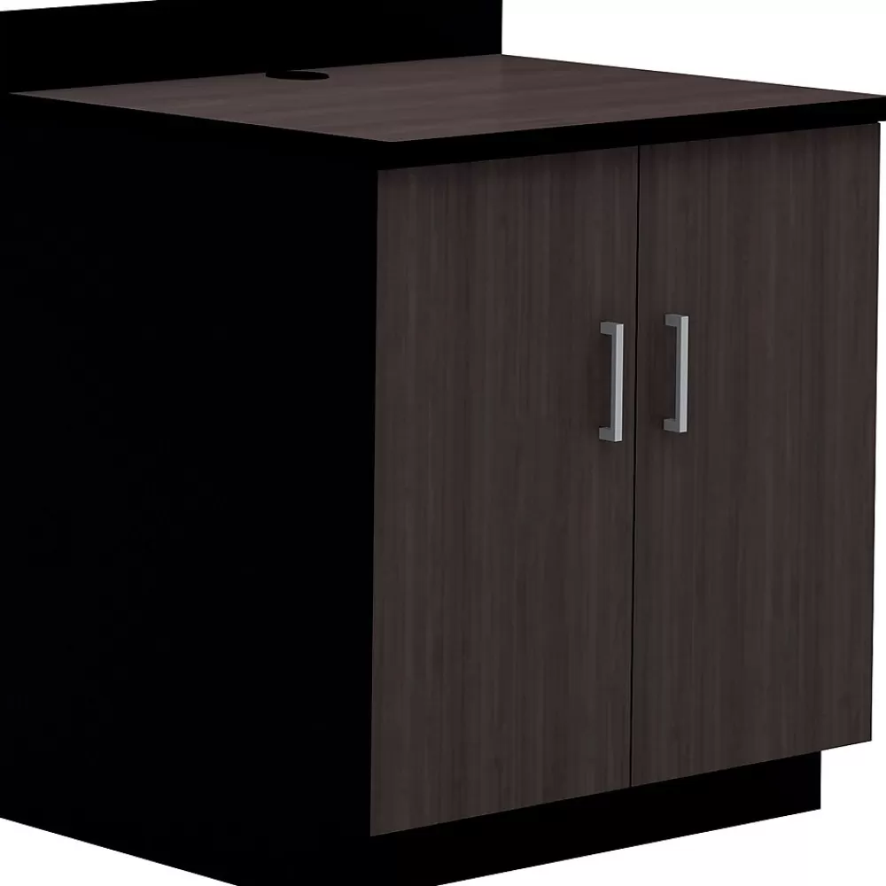 Safco ® Modular Break Room Two Doors/Two Adjustable Shelves Base Cabinet, Asian Night/Black, 36"H x 36"W x 25"D Best Sale