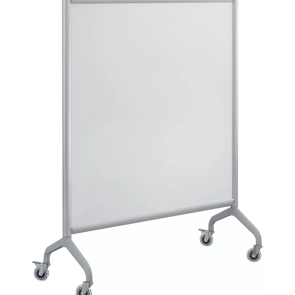 Safco ® Rumba™ Whiteboard Collaboration Screen, 42" x 16" x 54", White/Gray (2015WBS) Best