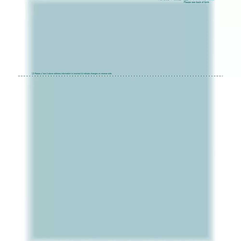 Medical Arts Press Solid Color Laser Statements, Style C, with Credit Card Information, Teal Cheap
