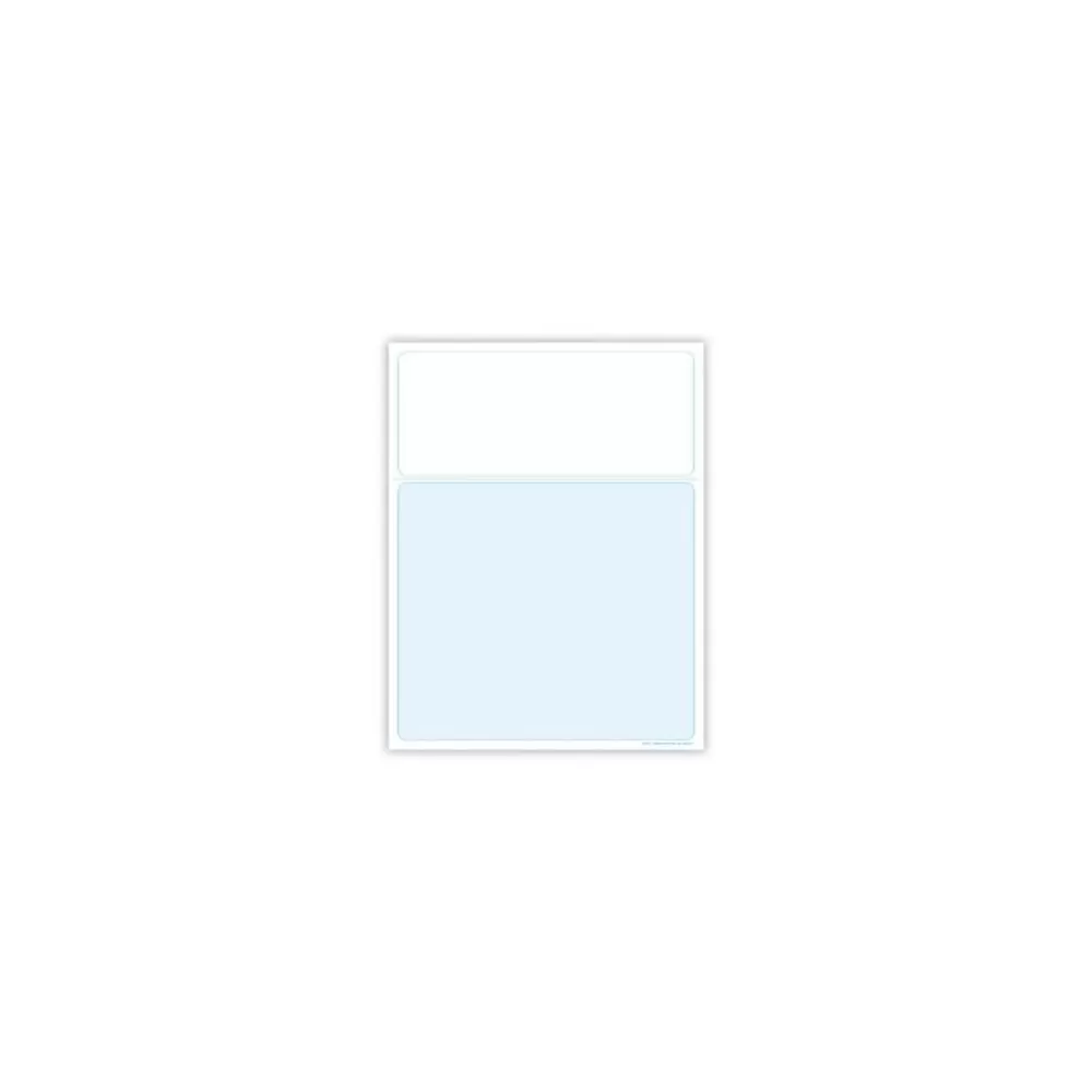 Medical Arts Press Solid Color Laser Statements, Style D, without Credit Card Information, Blue Fashion