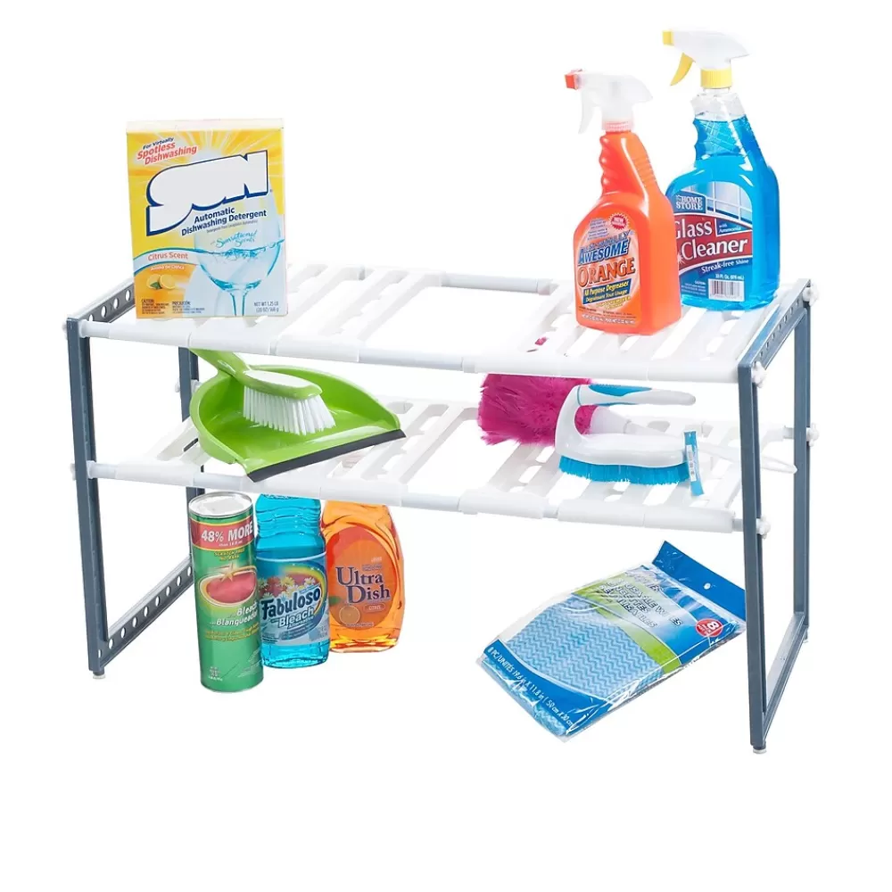 Stalwart Adjustable Under Sink Shelf Organizer Unit Fashion