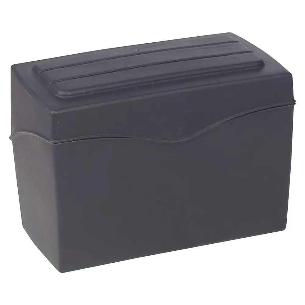 Staples 3" x 5" Index Card File, Black (36936) Clearance