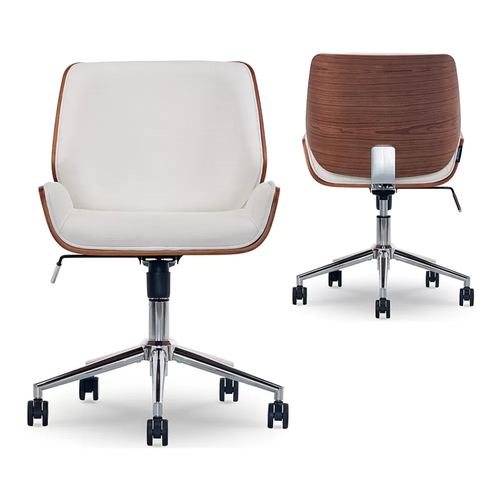 Thomasville Furniture Sansovino Fabric Task Chair, White/Brown (60067) Cheap