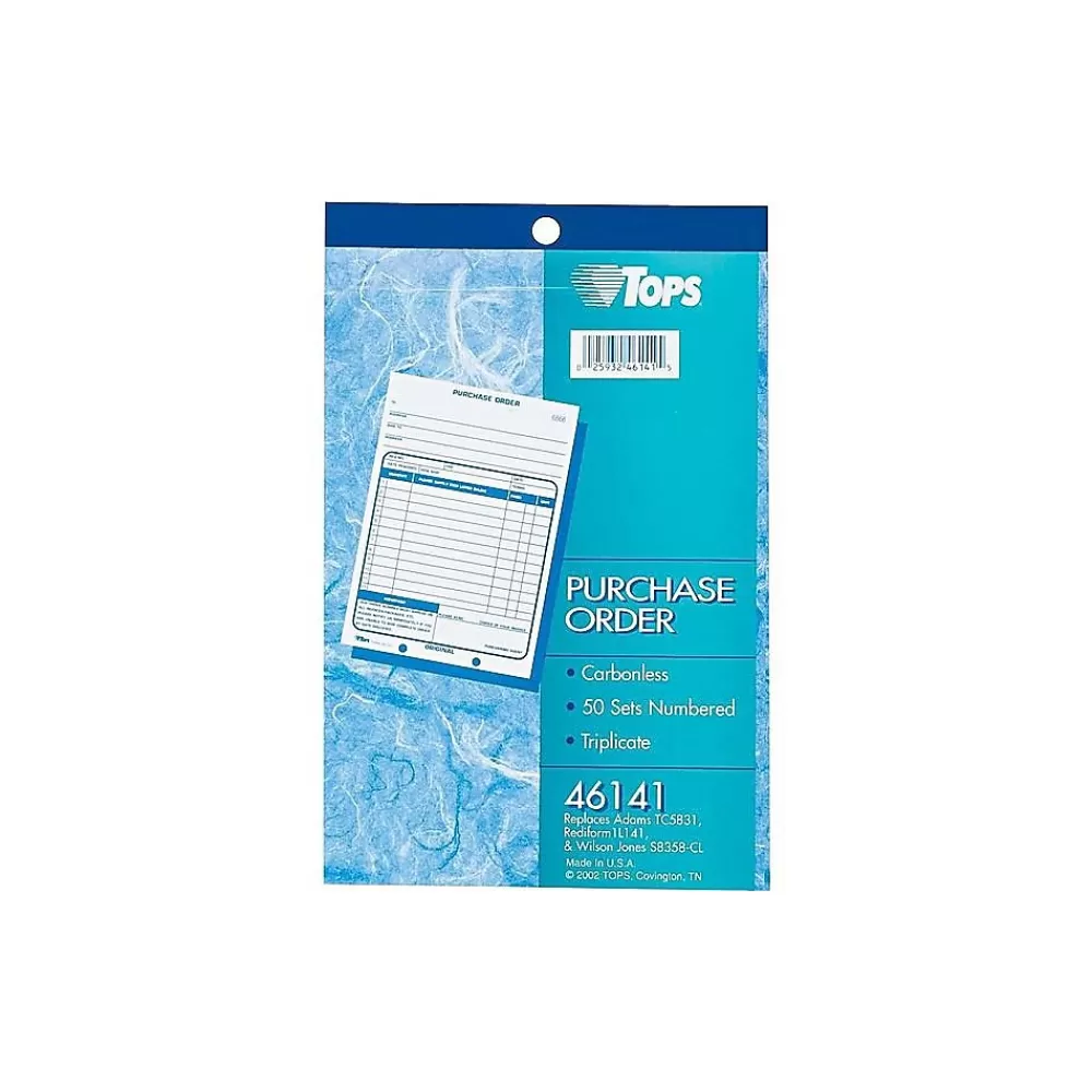 TOPS 3-Part Carbonless Purchase Requisitions, 5.56"W x 7.94"L, 50 Sets/Book (46141) Online