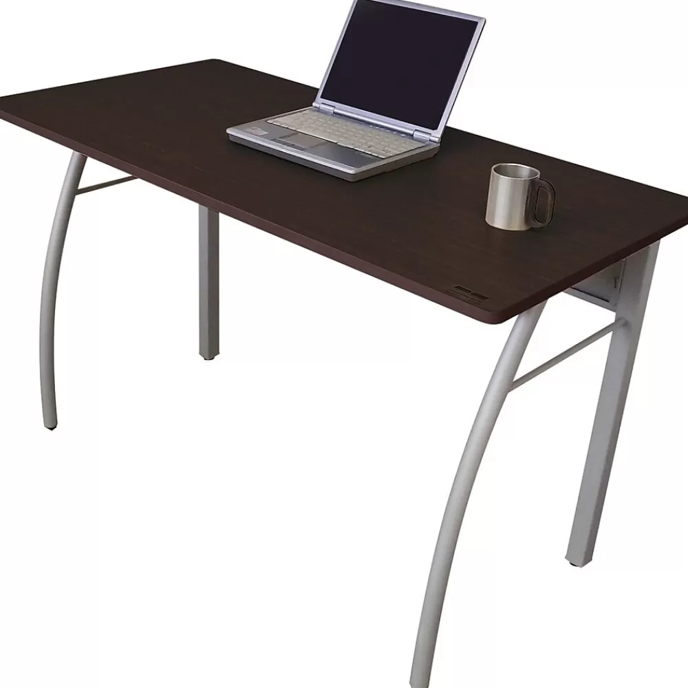 Linea Italia Trento Line Rectangular Desk, 47-1/4w x 23-5/8d x 29-1/2h, Mocha Sale
